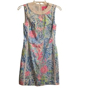 Lilly Pulitzer Mila Sink Or Swim Pastel Floral Shift Dress